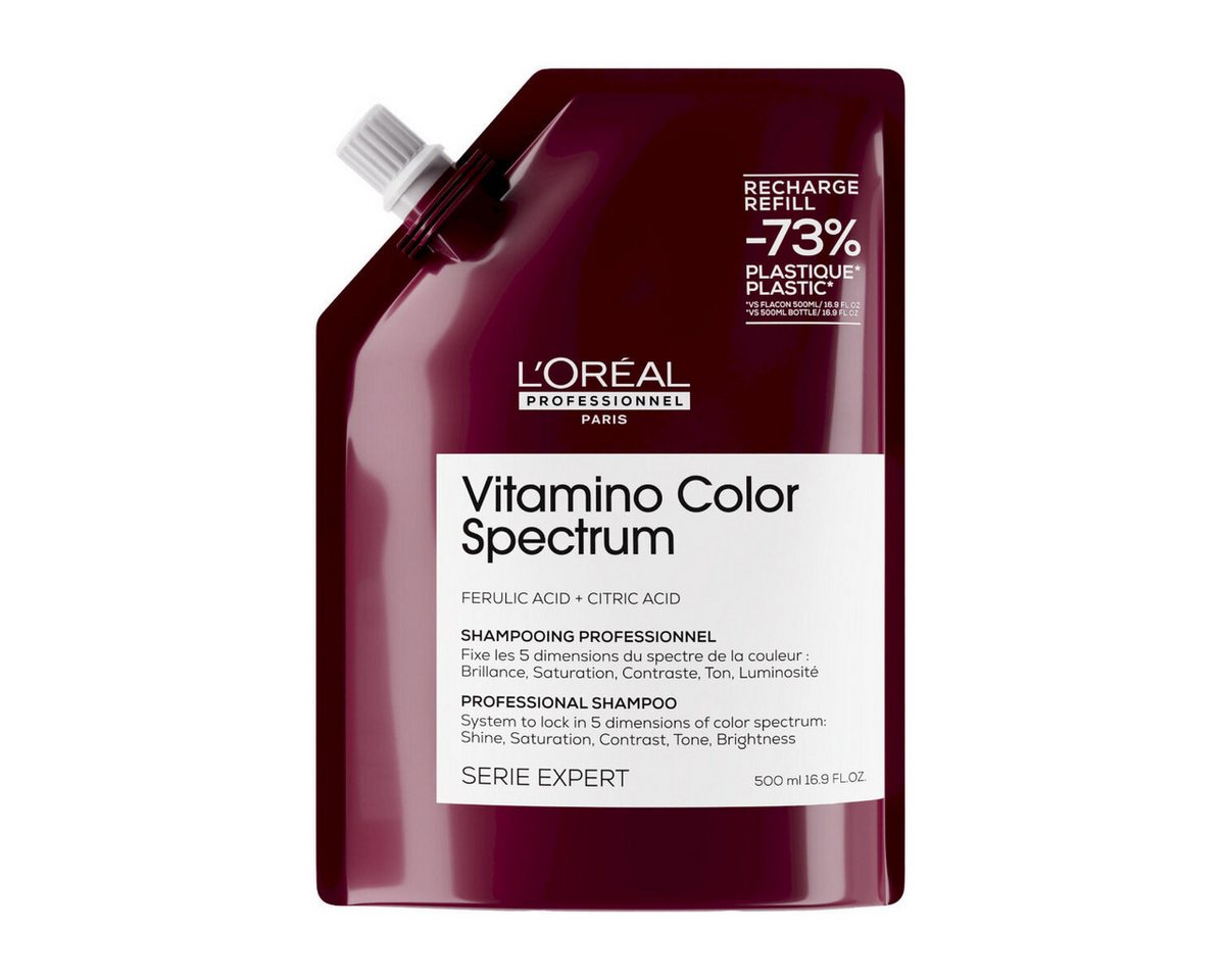 L'ORÉAL PROFESSIONNEL PARIS Haarshampoo L'Oréal Vitamino Color Spectrum Shampoo Refill 500ml L'ORÉAL PROFESSIONNEL PARIS Haarshampoo L'Oréal Vitamino Color Spectrum Shampoo Refill 500ml von L'ORÉAL PROFESSIONNEL PARIS