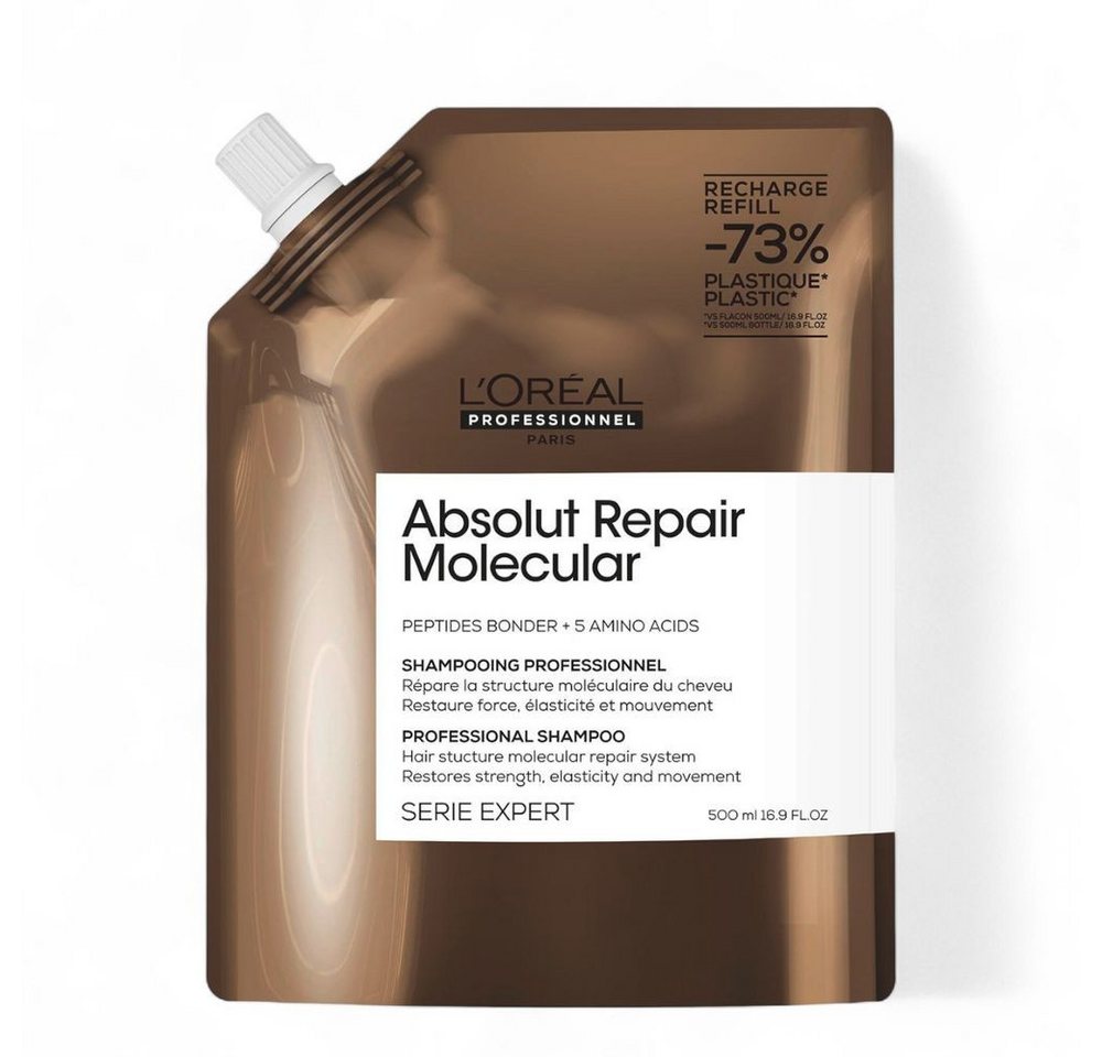 L'ORÉAL PROFESSIONNEL PARIS Haarshampoo Serie Expert Absolut Repair Molecular Shampoo Refill 500 ml von L'ORÉAL PROFESSIONNEL PARIS