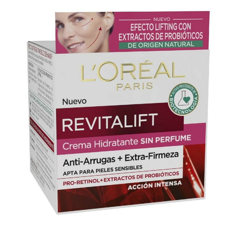 L'ORÉAL PARIS Make-up-Entferner REVITALIFT SIN Parfüm piel sensible antiarrugas SPF15 50ml von L'ORÉAL PARIS