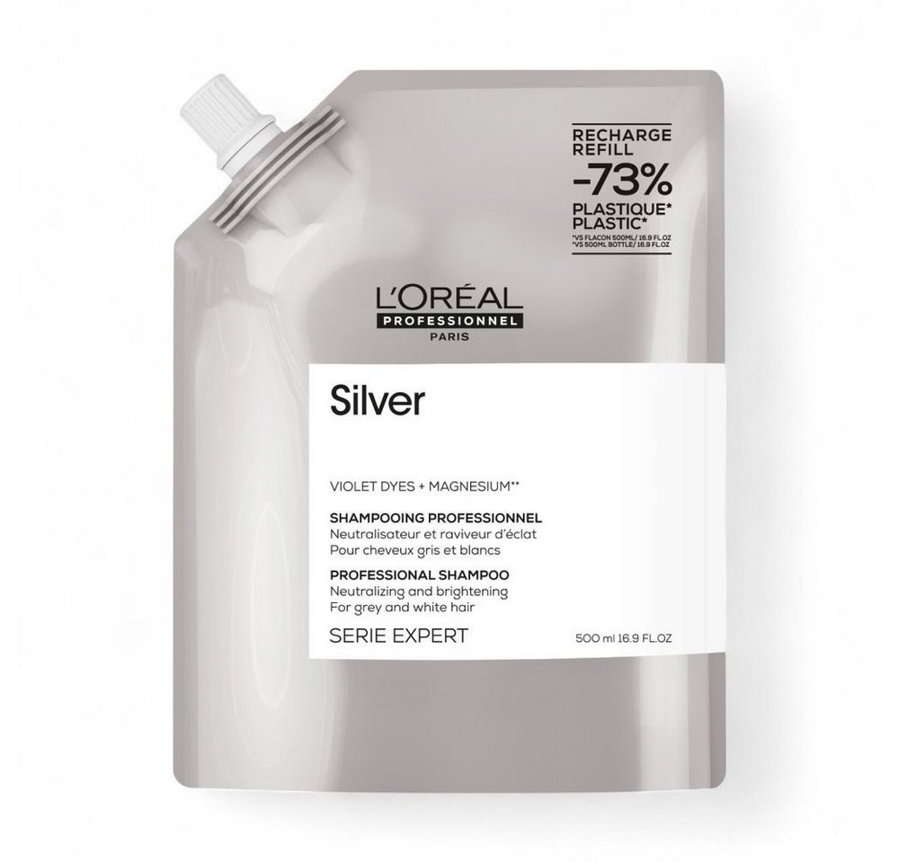 L'ORÉAL PROFESSIONNEL PARIS Silbershampoo Serie Expert Silver Refill Shampoo 500 ml von L'ORÉAL PROFESSIONNEL PARIS