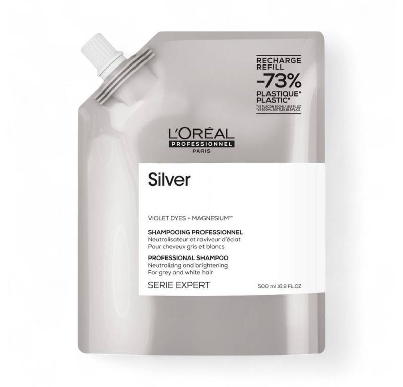 L'ORÉAL PROFESSIONNEL PARIS Silbershampoo Serie Expert Silver Refill Shampoo 500 ml von L'ORÉAL PROFESSIONNEL PARIS