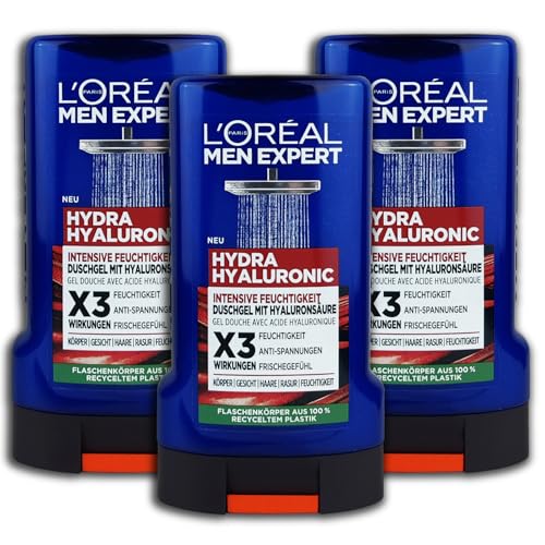 3 er Pack L'Oréal Men Expert Duschgel Hydra Hyaluronic 3 x 250 ml 3 er Pack L'Oréal Men Expert Duschgel Hydra Hyaluronic 3 x 250 ml von L'ORÉAL