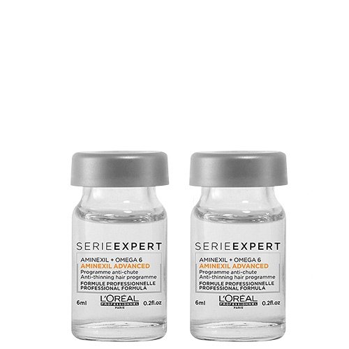 L'ORÉAL Professionnel Serie Expert Aminexil Advanced 10 x 6 ml, Flüssigkeit, Lotion, für Männer, Dünn, Haarausfall, Reduzierung, Dichte, Verankerung, 2 x 10 x 6 ml von L'ORÉAL