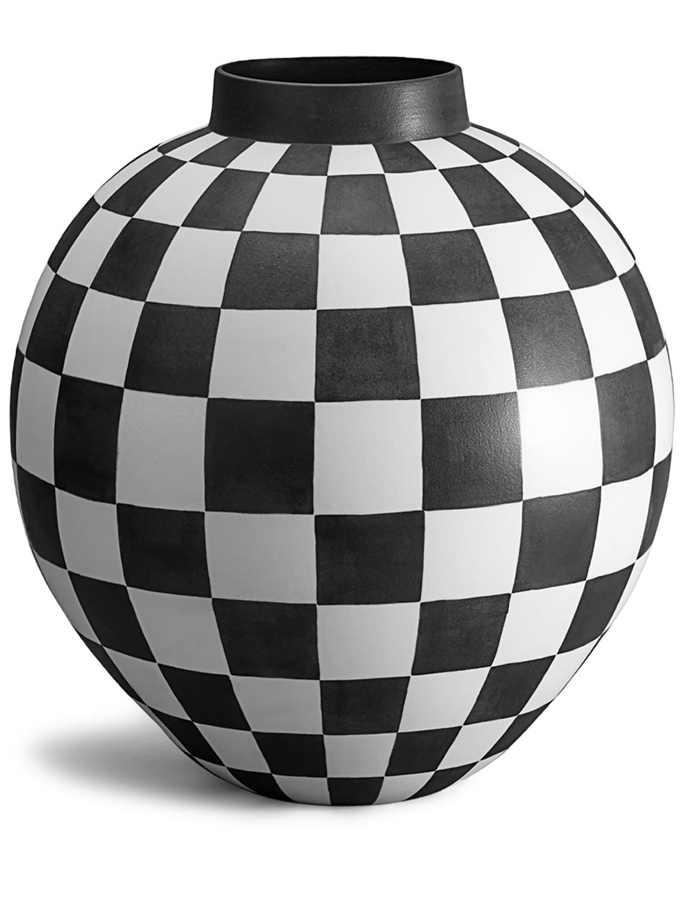 L'Objet Große Damier Vase - Weiß von L'Objet