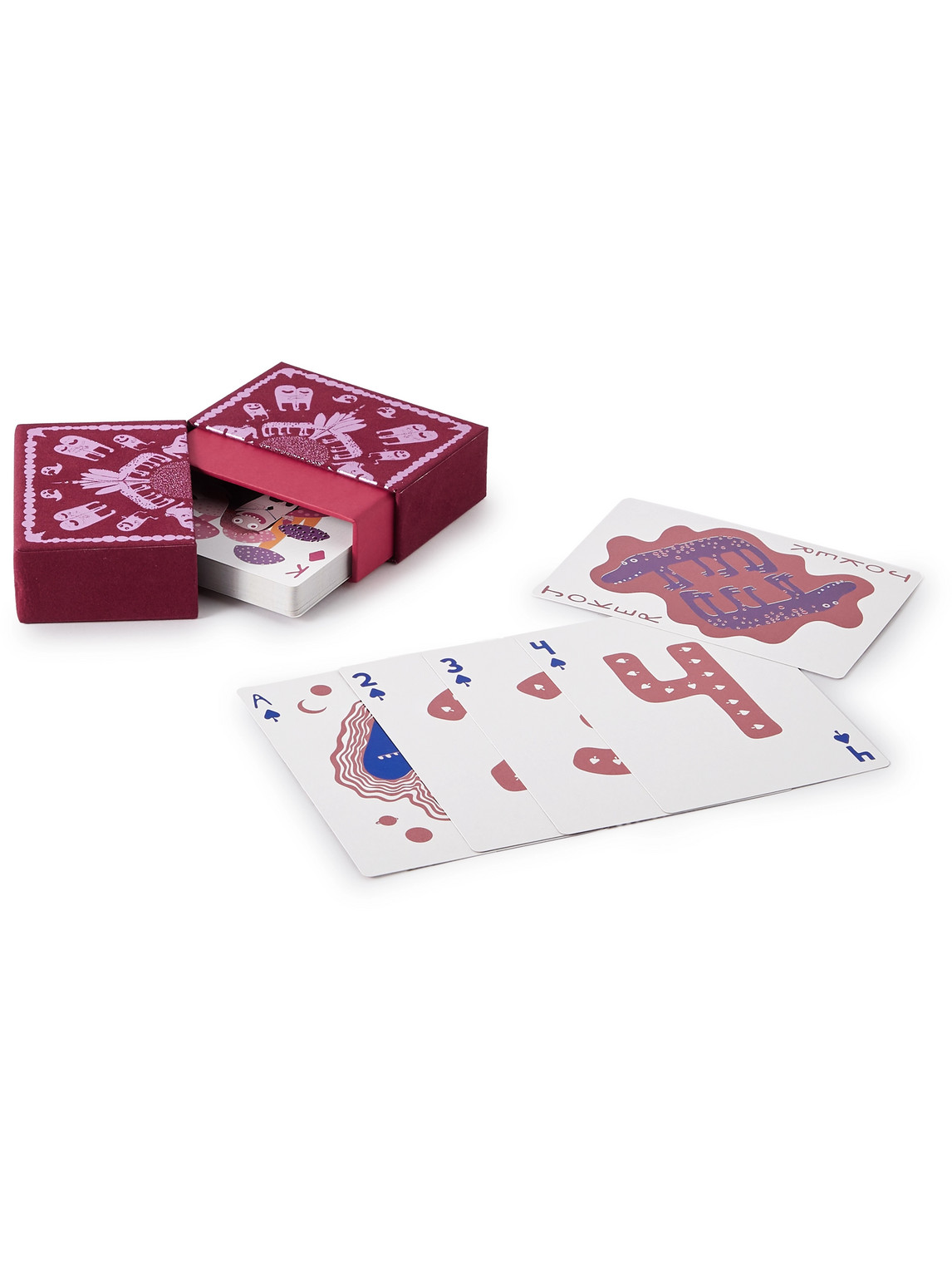 L'Objet - Haas Brothers Jumbo Playing Cards and Velvet Case - Men - Red von L'Objet