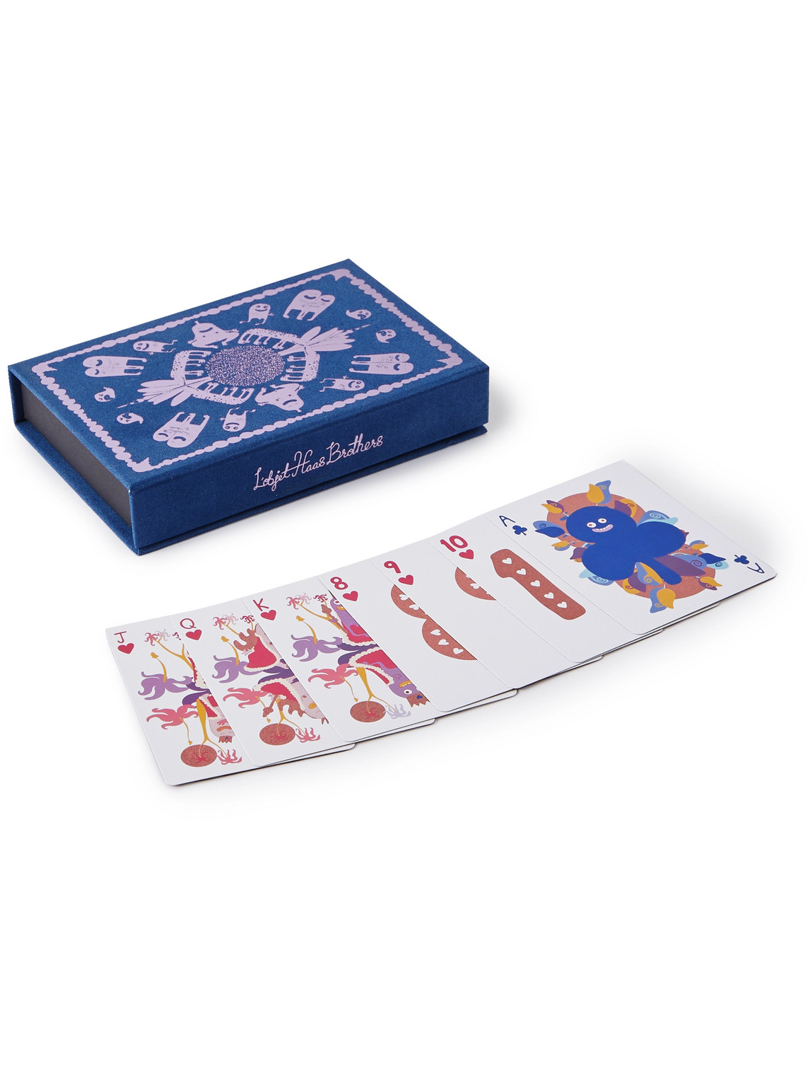 L'Objet - Haas Brothers Jumbo Set of Two Playing Cards - Men - Blue von L'Objet