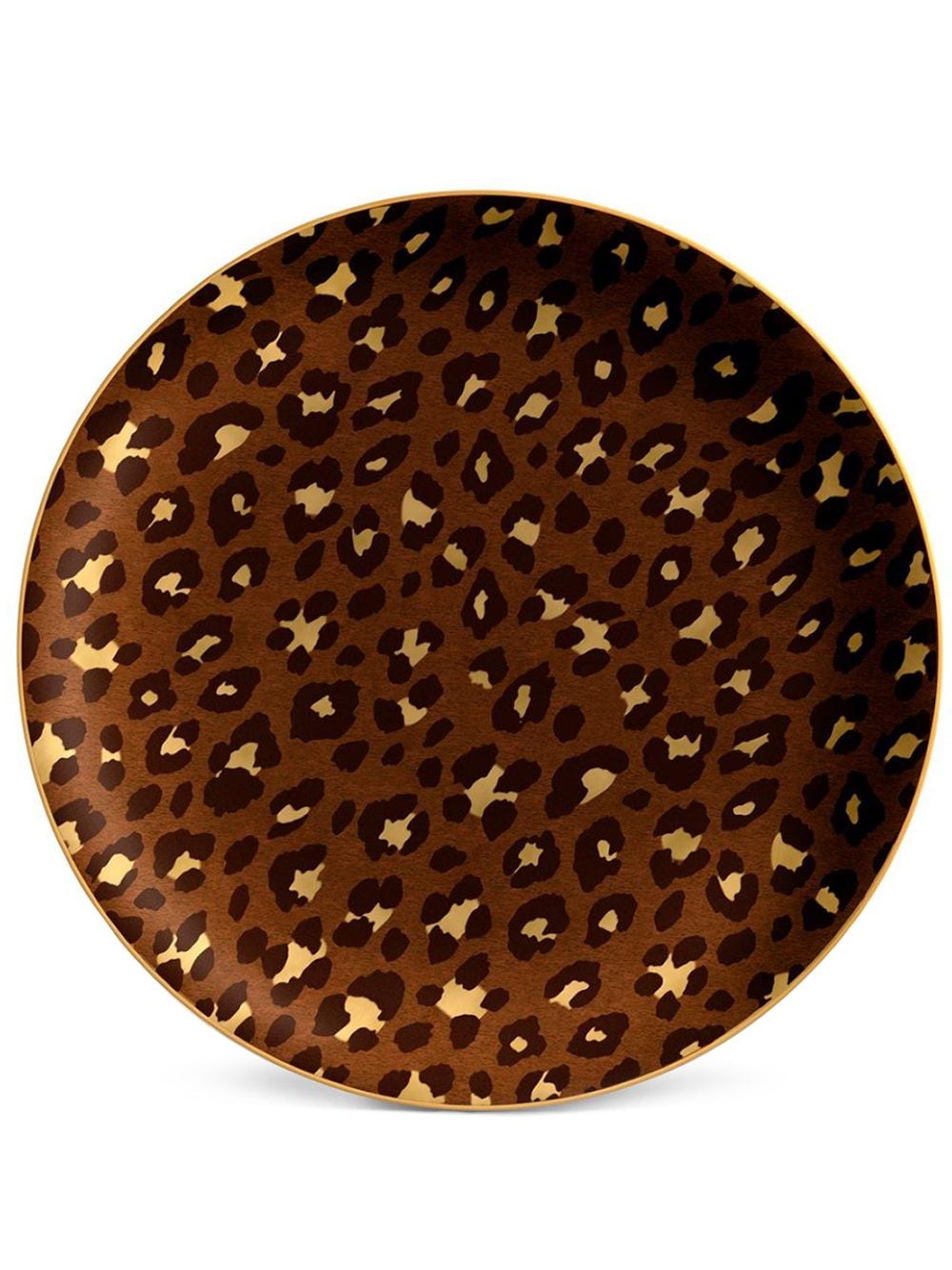 L'Objet Kuchenplatte mit Leoparden-Print - Braun von L'Objet