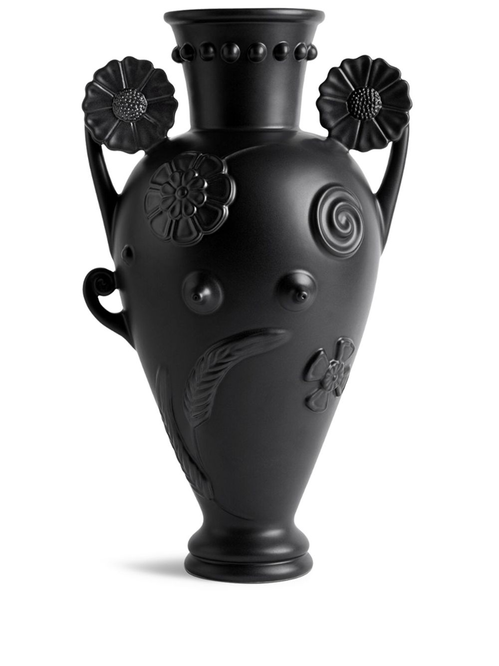 L'Objet Pantheon Persephone Porzellanvase (47cm x 26,5cm) - Schwarz von L'Objet