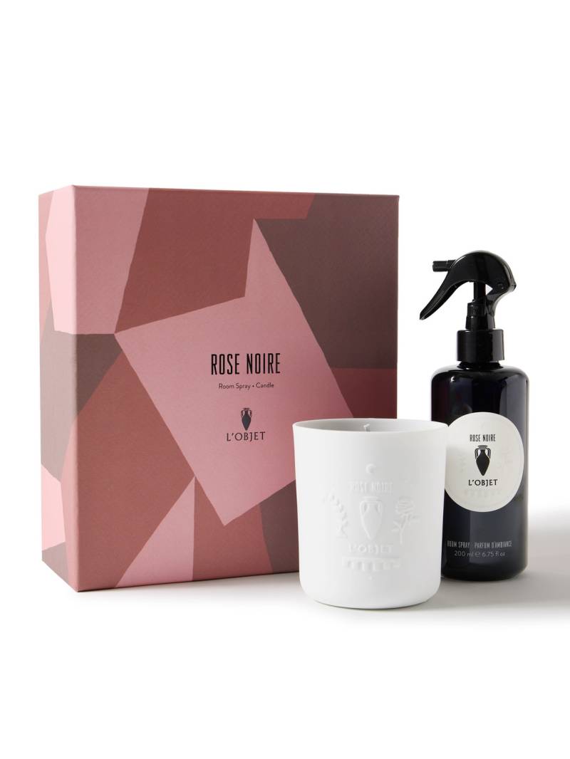 L'Objet - Room Spray and Candle Gift Set - Rose Noire - Men - White von L'Objet