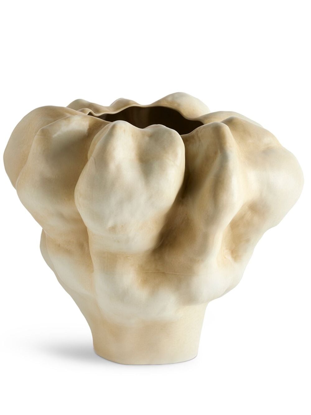 L'Objet Kurze Timna Porzellanvase (38,5cm x 42cm) - Nude von L'Objet