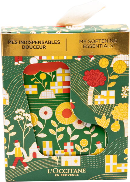 Aktion - L'OCCITANE Mandel Weihnachtsstrumpf Set = Duschöl 35 ml + Körpermilch 50 ml + Handcreme 10 ml 4 Artikel im Set von L'Occitane