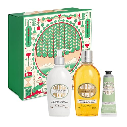 L'Occitane - Duschöl, Handcreme- und Milchschleier-Set - Duft Almond - Körperpflege - Weihnachtsgeschenkset für Frauen von L'OCCITANE