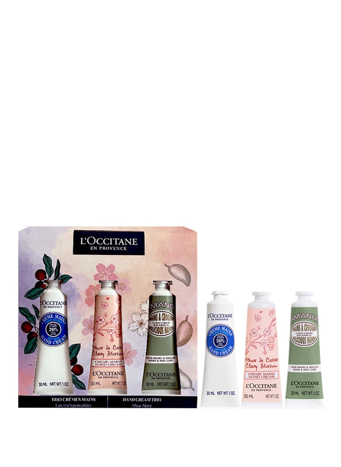 L'occitane Must-Have Handcreme-Trio Pflege-Set 90 ml von L'Occitane