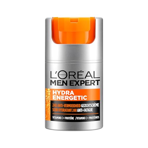 L'Oreal Men Expert Hydra Energetic Anti-Fatigue Feuchtigkeitscreme, mit Proteinen und Vitamin C — 50 ml, Verpackung kann variieren L'Oreal Men Expert Hydra Energetic Anti-Fatigue Feuchtigkeitscreme, mit Proteinen und Vitamin C — 50 ml, Verpackung kann variieren von L'Or�al Paris