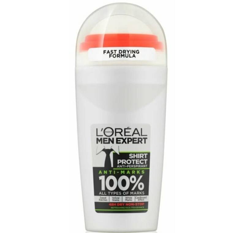 L'Oreal Deutschland Deo-Roller LOréal Professionnel Men Expert Shirt Protect Deodorant Roll On 50ml von L'Oreal Deutschland