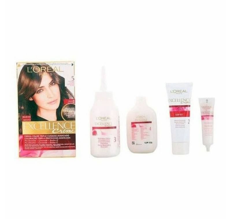 L'Oreal Deutschland Haarpflege-Set EXCELLENCE Creme-Farbstoff #5-hellbraun 192 ml von L'Oreal Deutschland