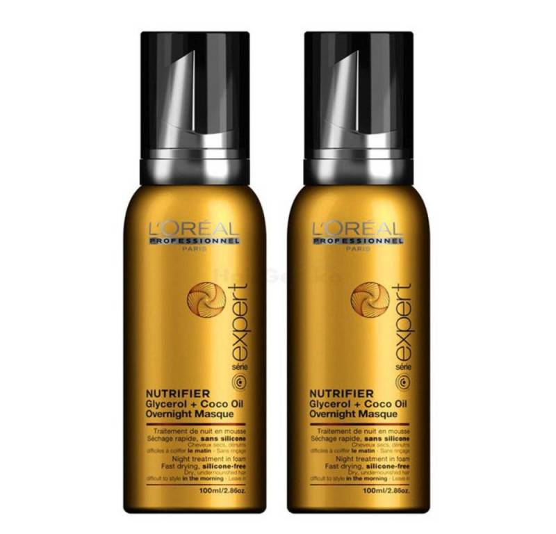 L'Oreal Deutschland Leave-in Pflege Nutrifier Glycerol & Coco Oil Overnight Masque 2x 100ml von L'Oreal Deutschland