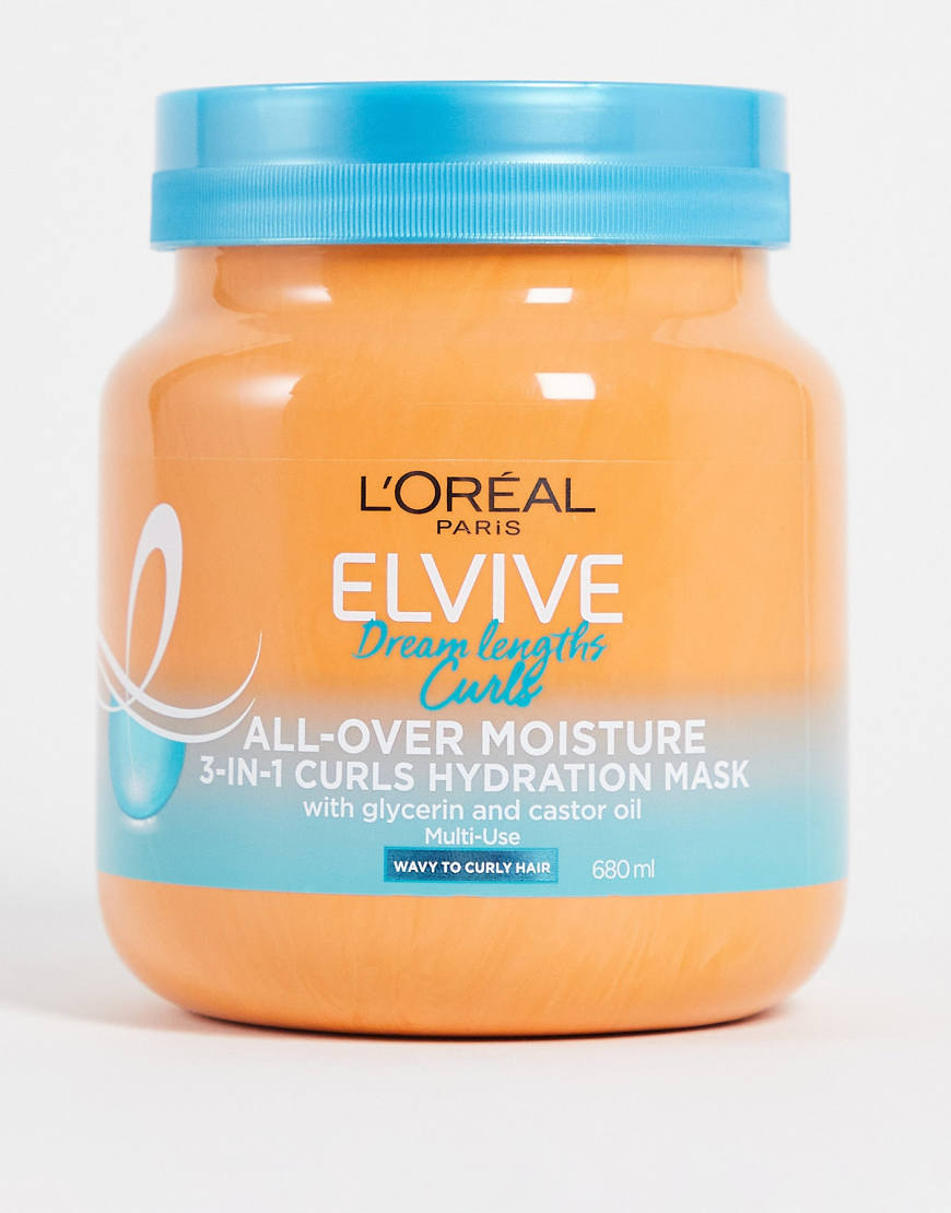 L'Oreal - Elvive Dream Lengths - 3-in-1 Curls Hydration - Feuchtigkeitsspendende Maske für welliges bis lockiges Haar-Keine Farbe L'Oreal - Elvive Dream Lengths - 3-in-1 Curls Hydration - Feuchtigkeitsspendende Maske für welliges bis lockiges Haar-Keine Farbe von L'Oreal Elvive