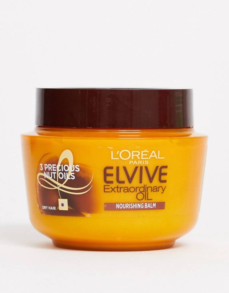 L'Oreal Elvive - Extraordinary Oil Hair Mask Pot for Dry Hair, Haarmaske für trockenes Haar, 300 ml-Keine Farbe von L'Oreal Elvive