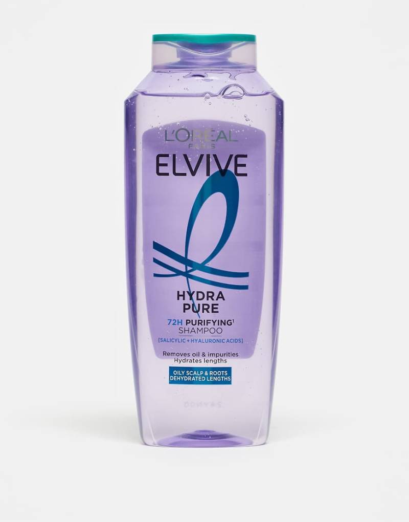 L'Oréal - Elvive Hydra Pure 72h Purifying Shampoo - Reinigendes Shampoo, 500 ml-Keine Farbe von L'Oreal Elvive