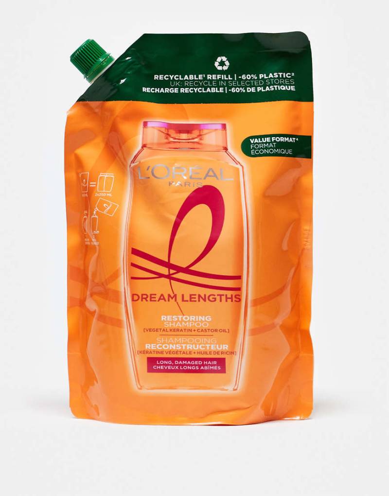 L'Oreal Paris - Elvive Dream Lengths - Regenerierendes Shampoo, Nachfüllpackung: 500 ml-Keine Farbe von L'Oreal Elvive