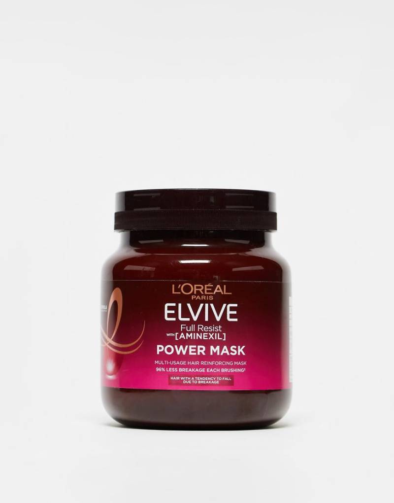 L'Oreal Paris - Elvive Full Resist - Power-Haarmaske mit Aminexil gegen Haarausfall aufgrund von Haarbruch: 680 ml-Keine Farbe von L'Oreal Elvive