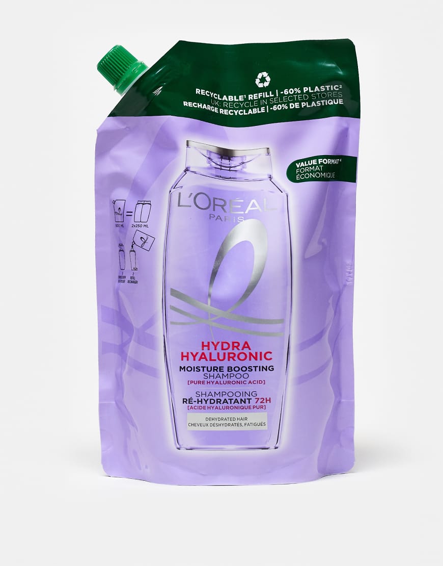 L'Oreal Paris - Elvive Hydra Hyaluronic Moisture - Boosting-Shampoo, Nachfüllpackung: 500 ml-Keine Farbe L'Oreal Paris - Elvive Hydra Hyaluronic Moisture - Boosting-Shampoo, Nachfüllpackung: 500 ml-Keine Farbe von L'Oreal Elvive
