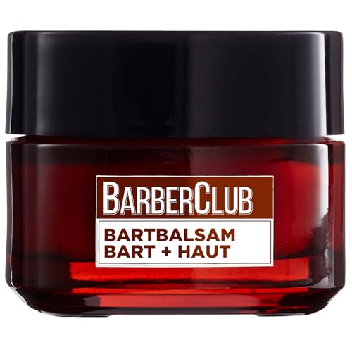 L'Oréal Men Expert Bartbalsam Bart + Haut für Männer, Unterstützung beim gesunden Bartwachstum, Bartpflege für Herren mit ätherischem Zedernholzöl, Barber Club, 1 x 50 ml von L'Oréal Men Expert