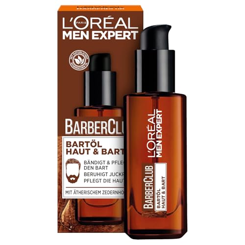 L'Oréal Men Expert Bartöl mit Zedernholzöl für die tägliche Bartpflege, Barber Club, 1 x 30 ml von L'Oréal Men Expert