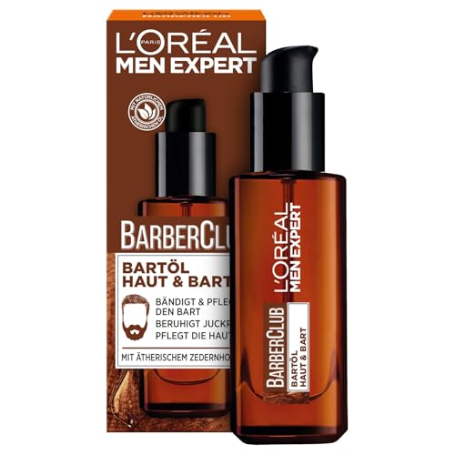 L'Oréal Men Expert Bartöl mit Zedernholzöl für die tägliche Bartpflege, Barber Club, 1 x 30 ml von L'Oréal Men Expert