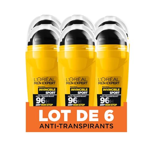 L'Oréal Men Expert Deodorant Ball Invincible Sport, 50 ml, 6 Stück von L'Oréal Men Expert