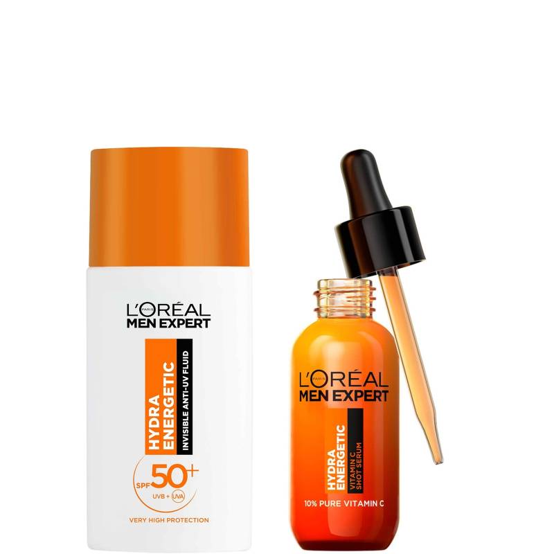L'Oreal Men Expert Hydra Energetic Vitamin C Serum & SPF50+ Invisible Fluid Bundle von L'Oreal Men Expert
