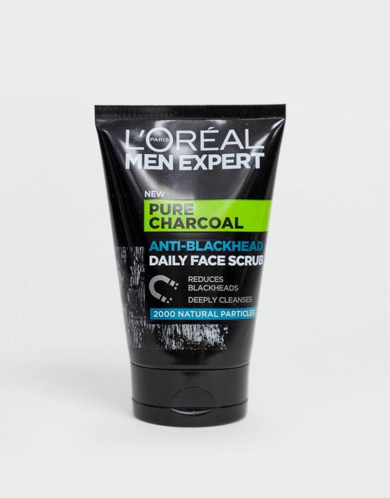 L'Oreal Men Expert - Pure Charcoal - Gesichts-Peeling gegen Mitesser, 100 ml-Keine Farbe von L'Oreal Men Expert