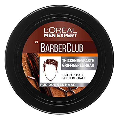 L'Oréal Paris Men Expert Barber Club Thickening Paste Griffigeres Haar, 75 ml von L'Oréal Men Expert