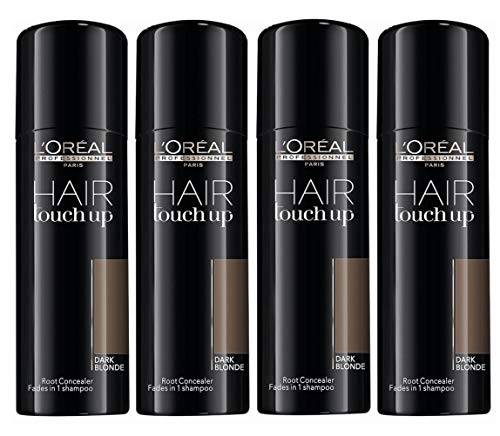 4er Hair Touch Up Ansatz Spray Dark Blonde Loreal Professionnel Haar Concealer 75 ml von L'Oréal Paris