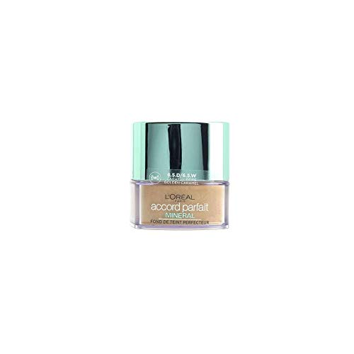 L'OREAL - Fond de teint poudre - Accord Parfait MINERAL - 10g - 6.5 D-6.5W Caramel Doré (BL) von L'Oreal Paris