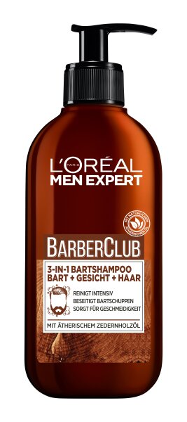 L'Oréal Men Expert Barber Club 3-in-1 Bartshampoo Bart + Gesicht + Haar Reinigungsschaum 200ml L'Oréal Men Expert Barber Club 3-in-1 Bartshampoo Bart + Gesicht + Haar Reinigungsschaum 200ml von L'Oréal Paris