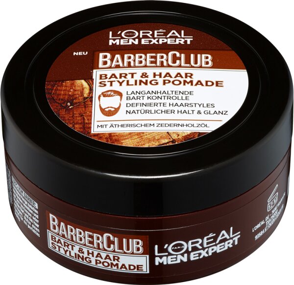 L'Oréal Men Expert Barber Club Bart & Haar Styling Pomade Haarpaste 75ml L'Oréal Men Expert Barber Club Bart & Haar Styling Pomade Haarpaste 75ml von L'Oréal Paris