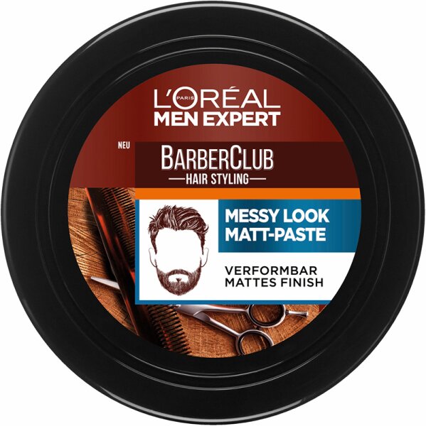 L'Oréal Men Expert Barber Club Messy Look Matt-Paste Haarpaste 75ml L'Oréal Men Expert Barber Club Messy Look Matt-Paste Haarpaste 75ml von L'Oréal Paris