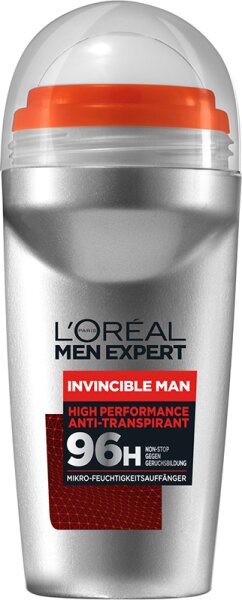 L'Oréal Men Expert Invincible Man 96H Anti-Transpirant Deo Roll-On Deo Roll-On 50ml L'Oréal Men Expert Invincible Man 96H Anti-Transpirant Deo Roll-On Deo Roll-On 50ml von L'Oréal Paris