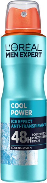 L'Oréal Men Expert Cool Power 48H Ice Effect Anti-Transpirant Deo Spray Deospray 150ml L'Oréal Men Expert Cool Power 48H Ice Effect Anti-Transpirant Deo Spray Deospray 150ml von L'Oréal Paris