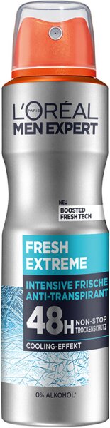 L'Oréal Men Expert Fresh Extreme 72H Anti-Transpirant Deo Spray Deospray 150ml L'Oréal Men Expert Fresh Extreme 72H Anti-Transpirant Deo Spray Deospray 150ml von L'Oréal Paris