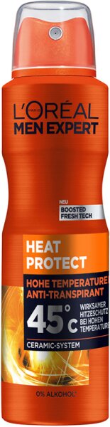 L'Oréal Men Expert Heat Protect 45°C 72H Anti-Transpirant Deo Spray Deospray 150ml L'Oréal Men Expert Heat Protect 45°C 72H Anti-Transpirant Deo Spray Deospray 150ml von L'Oréal Paris