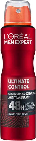 L'Oréal Men Expert Ultimate Control 48H Anti-Transpirant Deo Spray Deospray 150ml L'Oréal Men Expert Ultimate Control 48H Anti-Transpirant Deo Spray Deospray 150ml von L'Oréal Paris