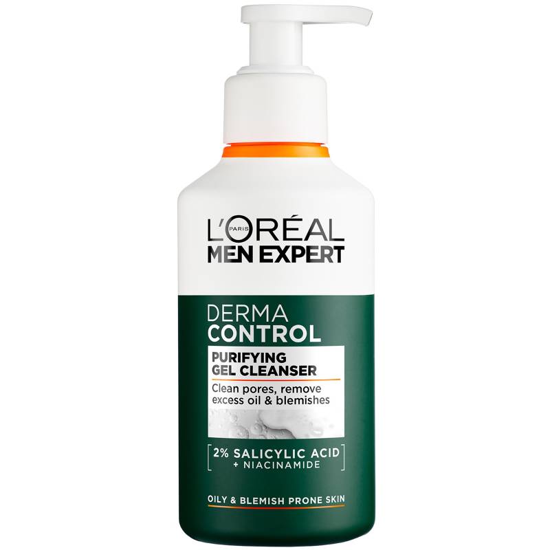L'Oréal Men Expert Derma Control Purifying Cleansing Gel with 2% Salicylic acid + Niacinamide 260ml von L'Oréal Paris Men Expert
