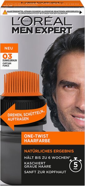 L'Oréal Men Expert Haarfarbe One-Twist 03 Dunkelbraun 1 Stk von L'Oréal Paris