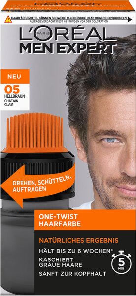 L'Oréal Men Expert Haarfarbe One-Twist 05 Hellbraun 1 Stk L'Oréal Men Expert Haarfarbe One-Twist 05 Hellbraun 1 Stk von L'Oréal Paris