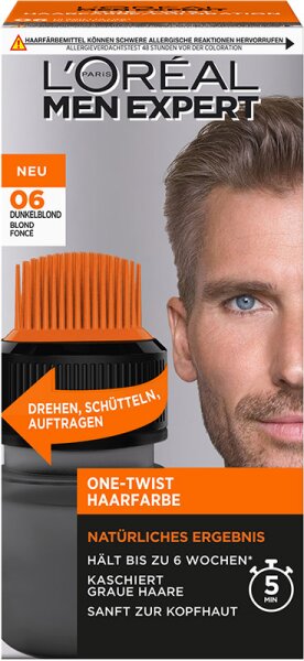 L'Oréal Men Expert Haarfarbe One-Twist 06 Dunkelblond 1 Stk L'Oréal Men Expert Haarfarbe One-Twist 06 Dunkelblond 1 Stk von L'Oréal Paris
