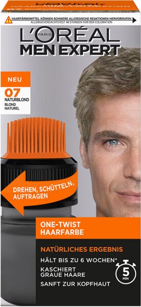L'Oréal Men Expert Haarfarbe One-Twist 07 natürliches Blond 1 Stk L'Oréal Men Expert Haarfarbe One-Twist 07 natürliches Blond 1 Stk von L'Oréal Paris