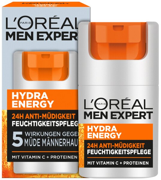 L'Oréal Men Expert Hydra Energy 24H Anti-Müdigkeit Feuchtigkeitspflege Gesichtscreme 50ml L'Oréal Men Expert Hydra Energy 24H Anti-Müdigkeit Feuchtigkeitspflege Gesichtscreme 50ml von L'Oréal Paris